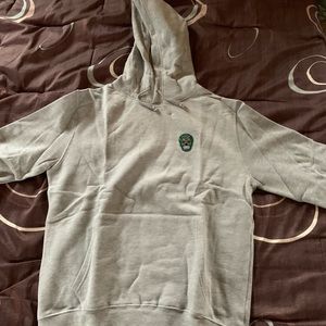 Susicious Antwerp Gray Hoodie Green Sugar Skull